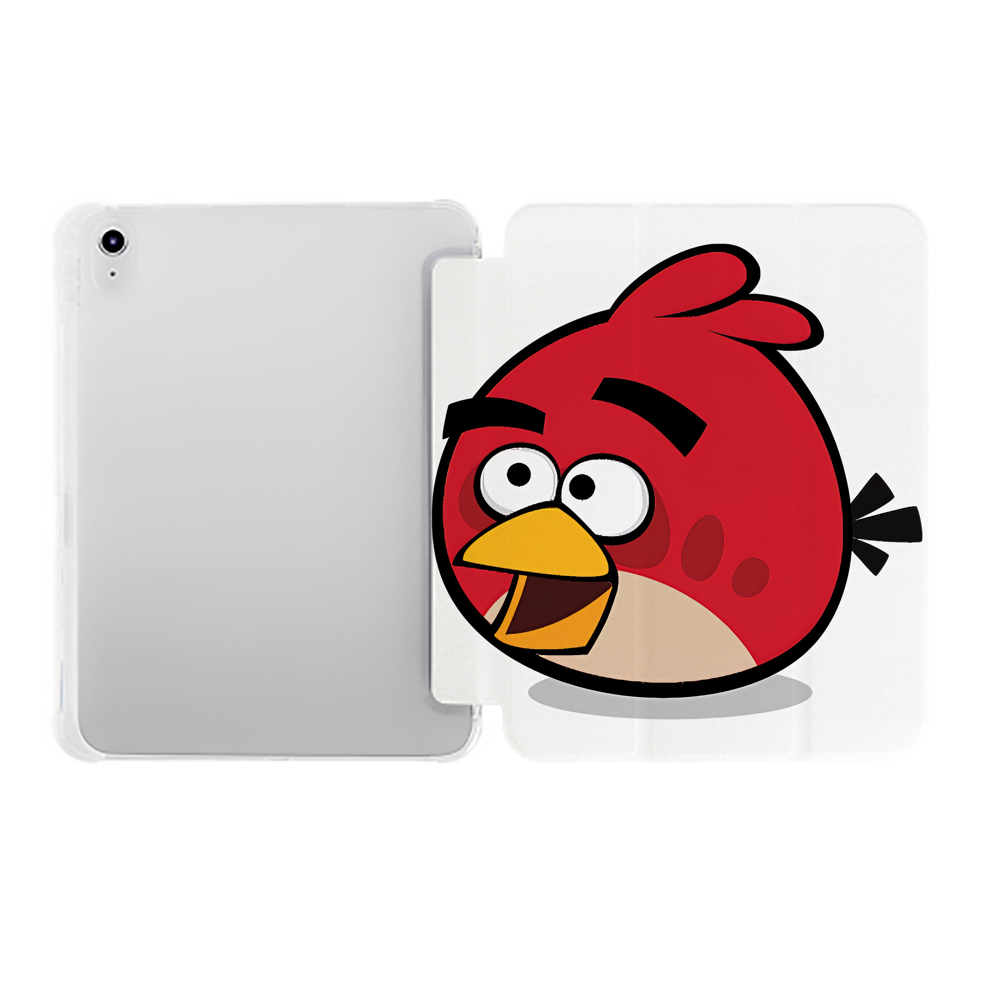 （画像用） Angry Birds アングリーバード IPad ケース ペン収納付き 三つ折りスタンド PUレザー×シリコン 対応機種9.5/10.5/10.9インチ